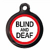 Deaf & Blind Medical Dog ID Tag